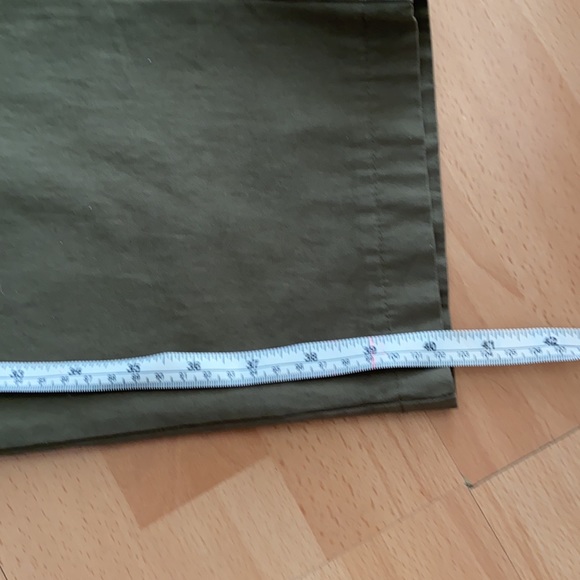 7 for all mankind High Waist Olive Color pants - Picture 7 of 11